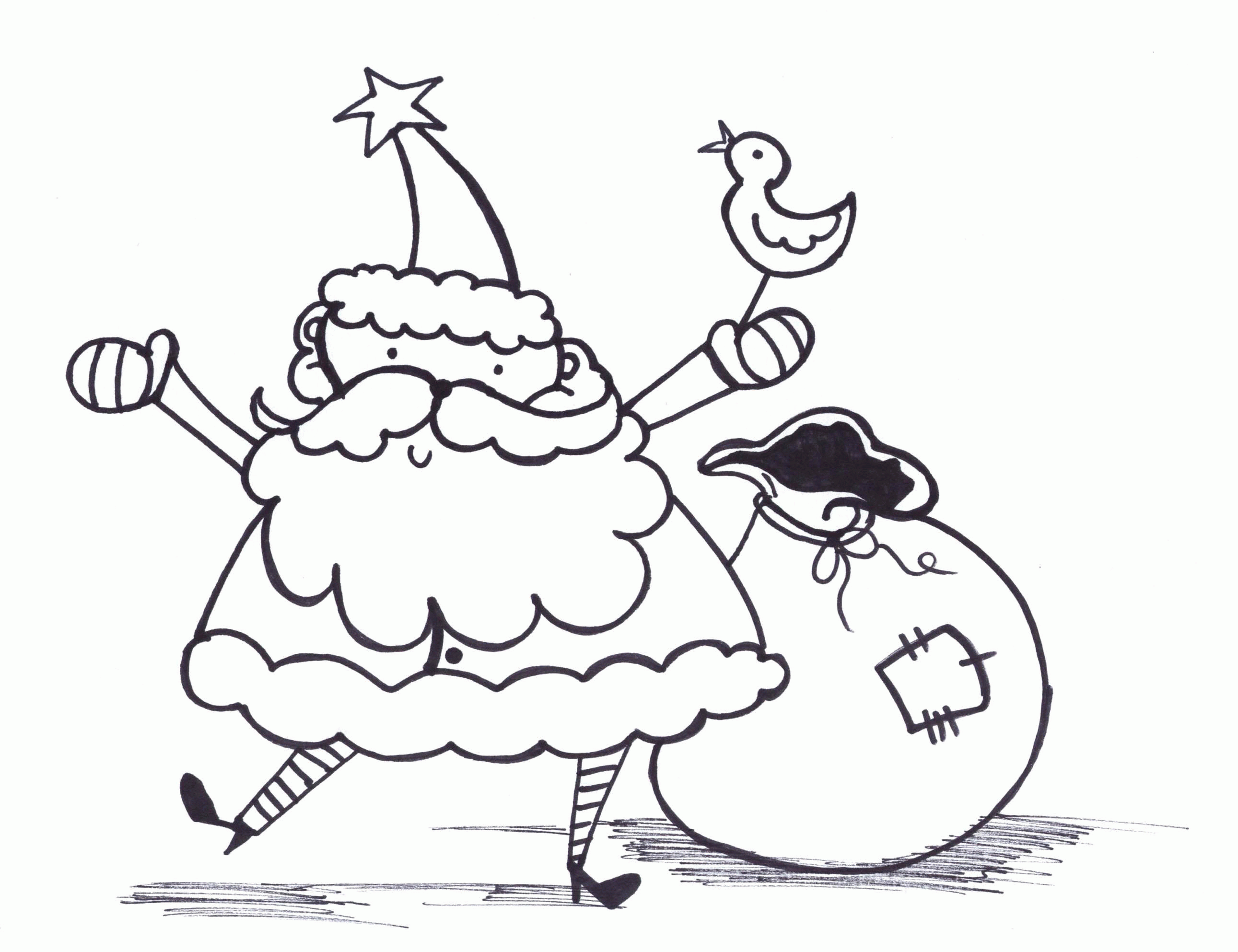 Święty Mikołaj kolorowanki